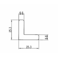 ESQUADRO ALINHAMENTO Nº23 6.6X1MM